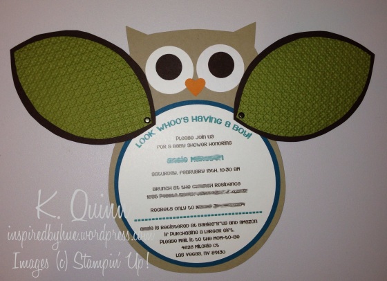 Owl Baby Shower Invite